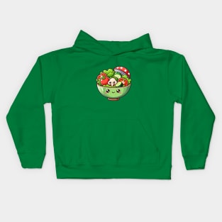 Cute Healthy Vegetable Salad Kids Hoodie